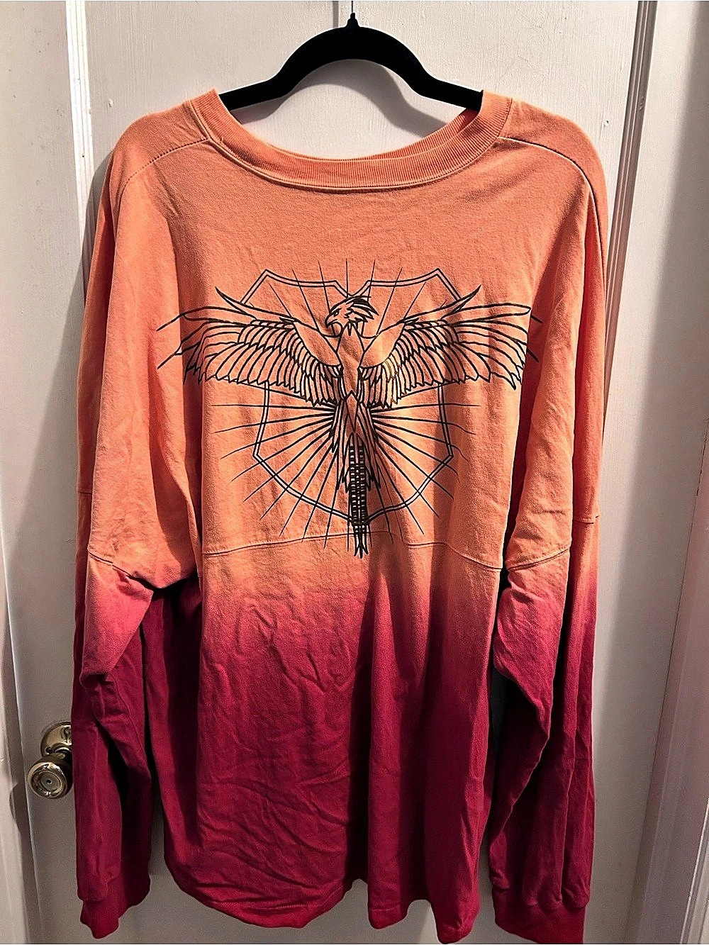 Harry Potter Phoenix Graphic Spirit Jersey Orange & Red Like New Ombré New York